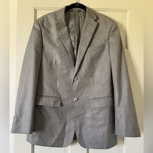 Perry Ellis Men’s Blazer Size 40S Gray Coat 2 Button Suit Jacket
